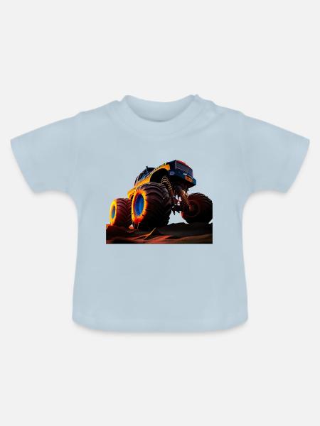Beschleunigungsrennen Meisterschaft - Baby Bio-T-Shirt mit Rundhals - Hellblau