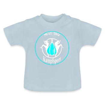 Kampfsport - Baby Bio-T-Shirt mit Rundhals - Hellblau - Vorne