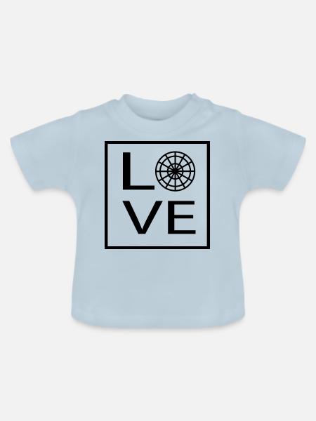 Darts Dart - Baby Bio-T-Shirt mit Rundhals - Hellblau
