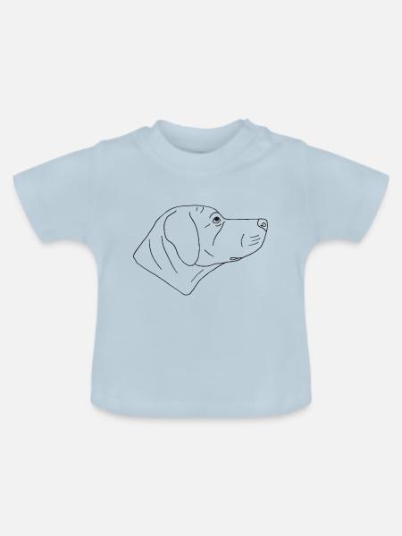 Rhodesian Ridgeback - Baby Bio-T-Shirt mit Rundhals - Hellblau