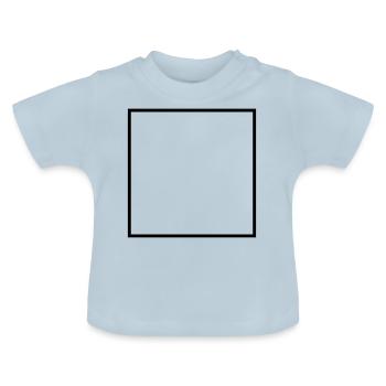 square - Baby Organic T-Shirt with Round Neck - light blue - Front