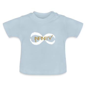 Infinity infinity sign icon infinity - Baby Organic T-Shirt with Round Neck - light blue - Front