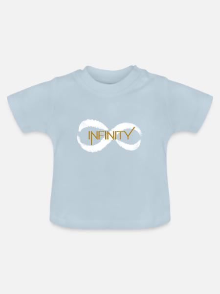 Infinity infinity signe icône infini - T-shirt bio col rond Bébé - bleu clair