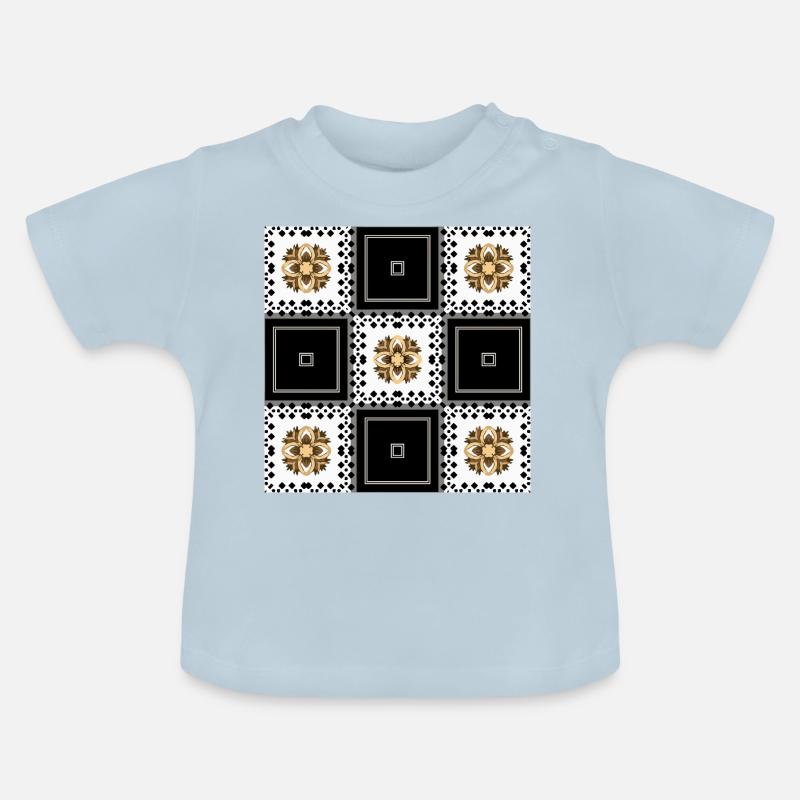 abstraction - T-shirt bio col rond Bébé - bleu clair