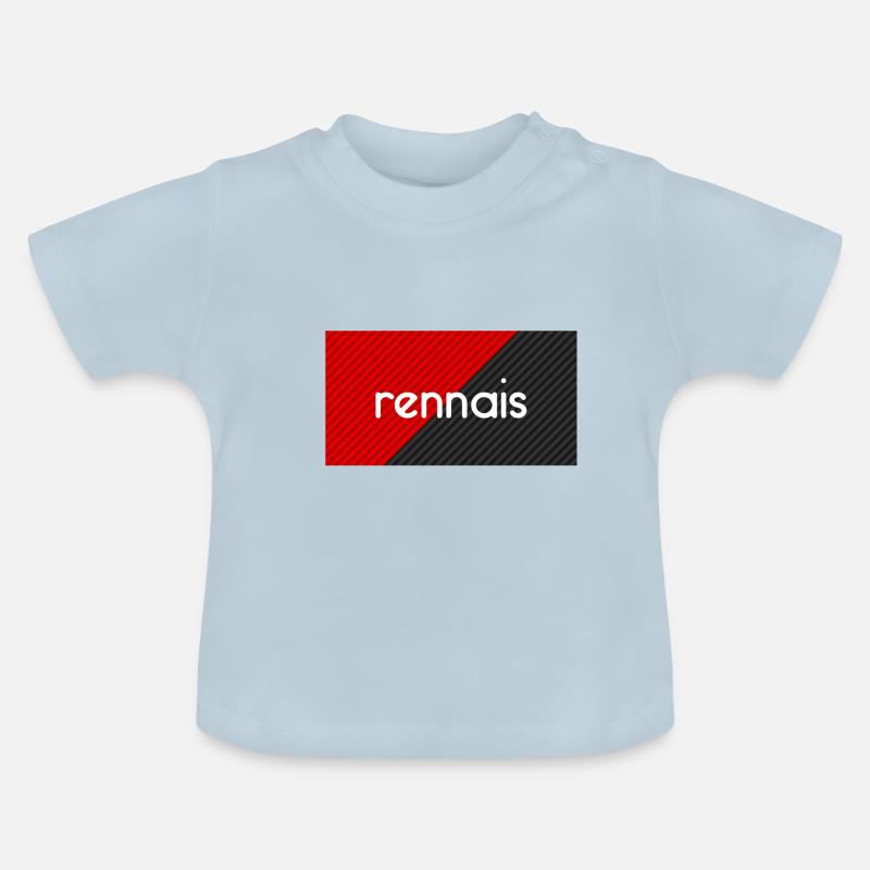 Rennais 2 - T-shirt bio col rond Bébé - bleu clair