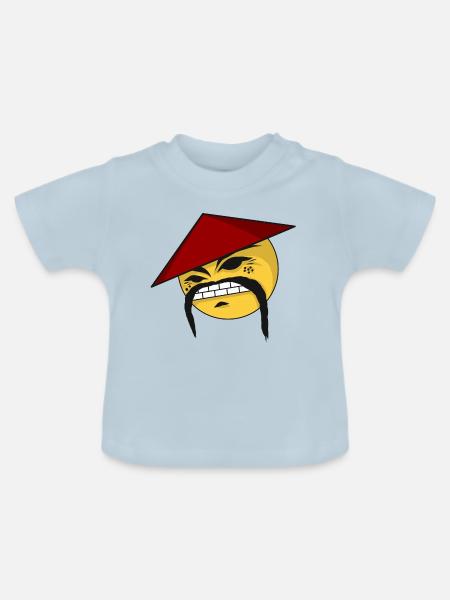 Chinese - Baby Bio-T-Shirt mit Rundhals - Hellblau