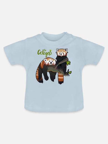 Freunde - Baby Bio-T-Shirt mit Rundhals - Hellblau