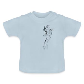 Koi - Baby Bio-T-Shirt mit Rundhals - Hellblau - Vorne