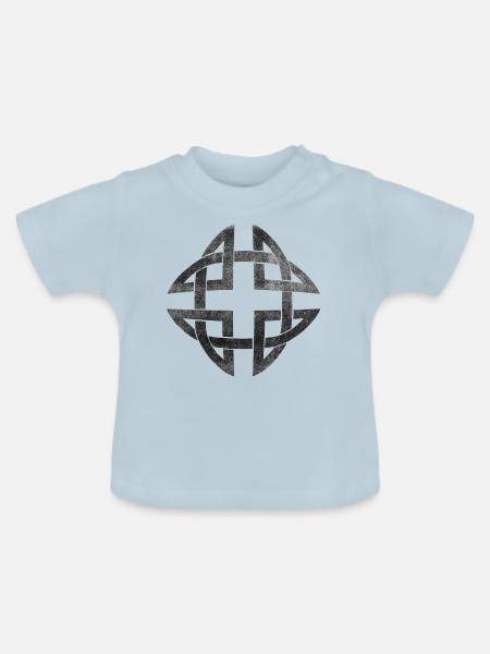Keltischer Knoten Celtic Knot 2 - Baby Bio-T-Shirt mit Rundhals - Hellblau
