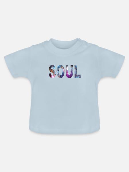 Kosmische Seele - Baby Bio-T-Shirt mit Rundhals - Hellblau