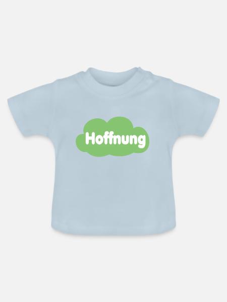 HOFFNUNG - Baby Bio-T-Shirt mit Rundhals - Hellblau