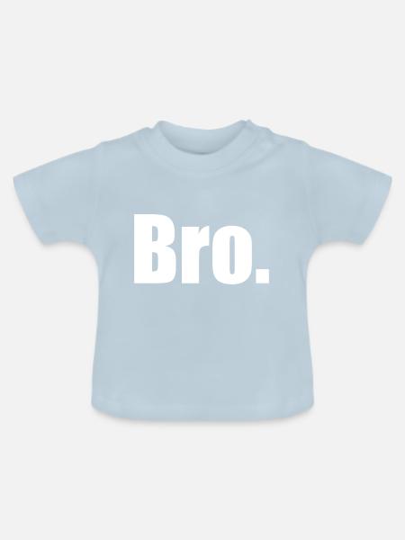 Bro - Baby Bio-T-Shirt mit Rundhals - Hellblau