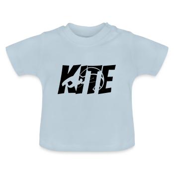 Kiteboard - Baby Bio-T-Shirt mit Rundhals - Hellblau - Vorne
