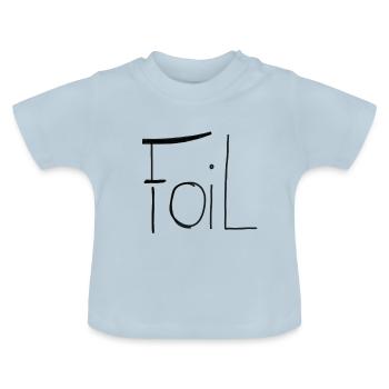 Foil Kiteboard - Baby Bio-T-Shirt mit Rundhals - Hellblau - Vorne