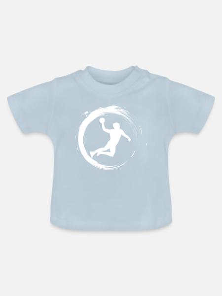 Handball - Baby Bio-T-Shirt mit Rundhals - Hellblau