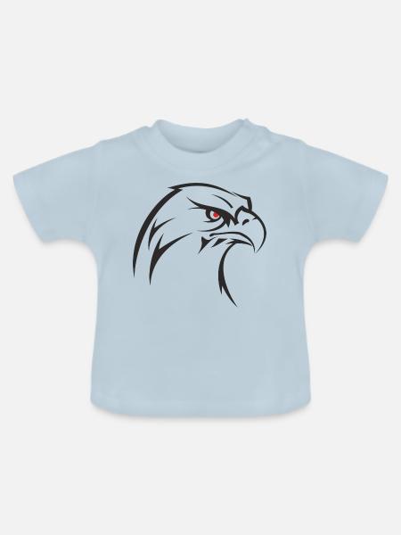 Adler shirt Geschenk Geschenidee - Baby Bio-T-Shirt mit Rundhals - Hellblau