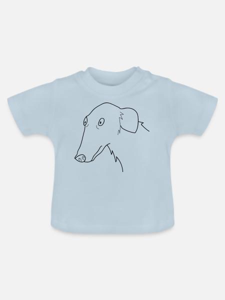 BARSOI - Baby Bio-T-Shirt mit Rundhals - Hellblau
