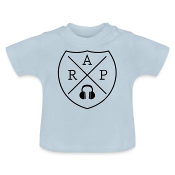 Rap Hip Hop - Baby Bio-T-Shirt mit Rundhals - Hellblau - Vorne