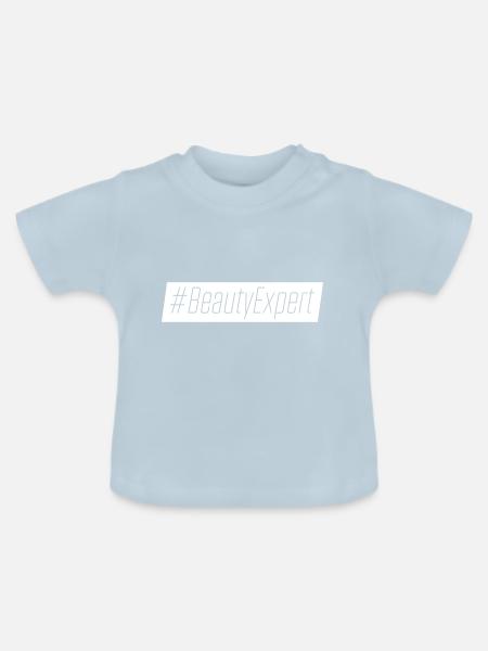 Schönheits Experte - Baby Bio-T-Shirt mit Rundhals - Hellblau