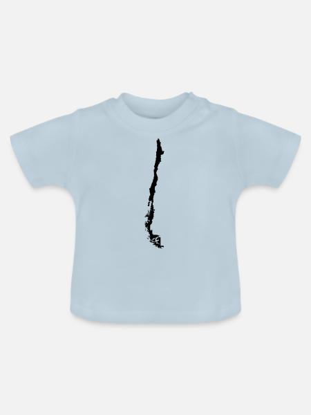 Chile - Baby Bio-T-Shirt mit Rundhals - Hellblau