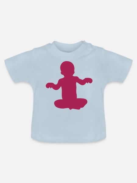 Baby - Baby Bio-T-Shirt mit Rundhals - Hellblau