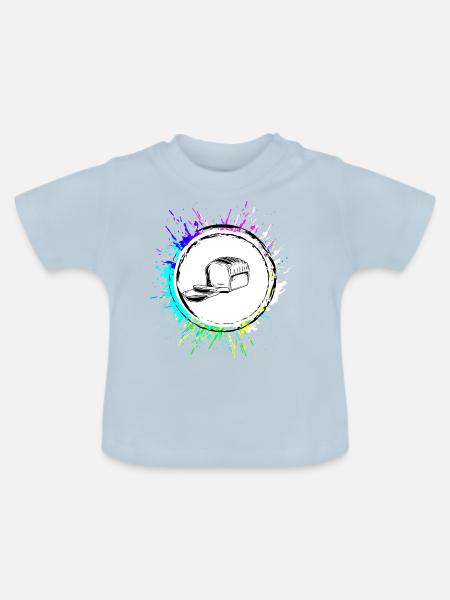 Brot Backen Bäcker - Baby Bio-T-Shirt mit Rundhals - Hellblau