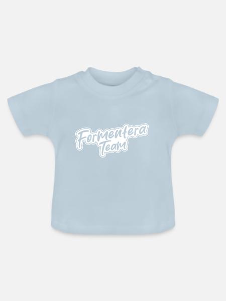 Formentera Team - Baby Bio-T-Shirt mit Rundhals - Hellblau
