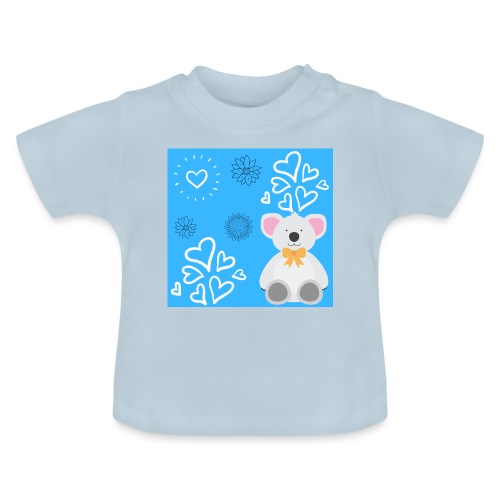 I LOVE ORSETTI - Maglietta ecologica con scollo rotondo per neonato