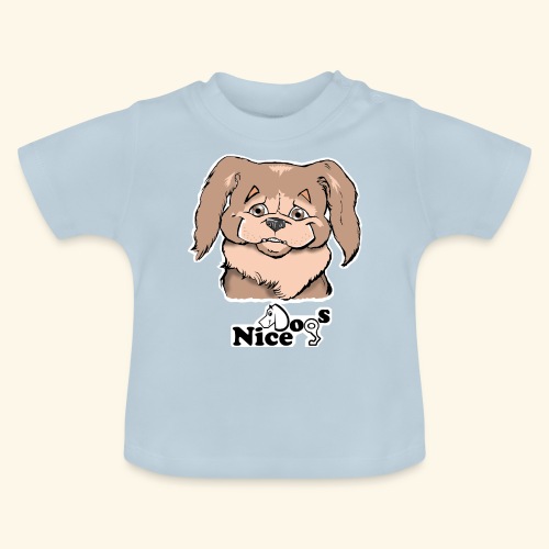 PECHINESE 2 - Maglietta ecologica con scollo rotondo per neonato