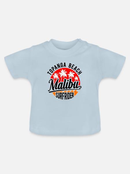 Malibu - Baby Bio-T-Shirt mit Rundhals - Hellblau