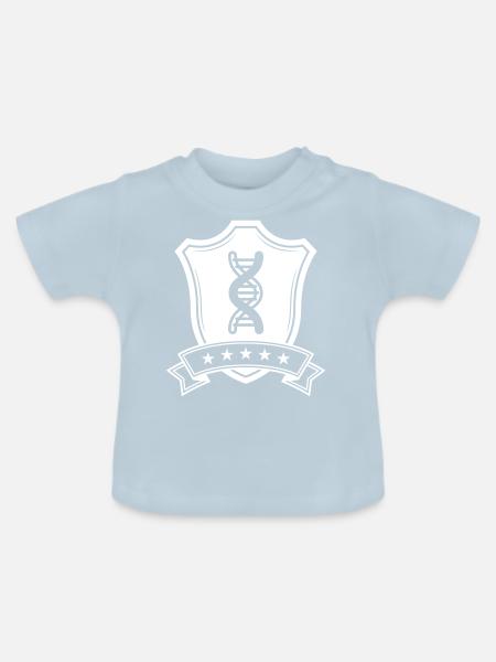Dna Wappen - Baby Bio-T-Shirt mit Rundhals - Hellblau