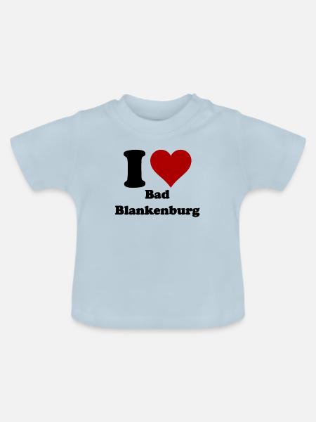 I Love Bad Blankenburg - Baby Bio-T-Shirt mit Rundhals - Hellblau