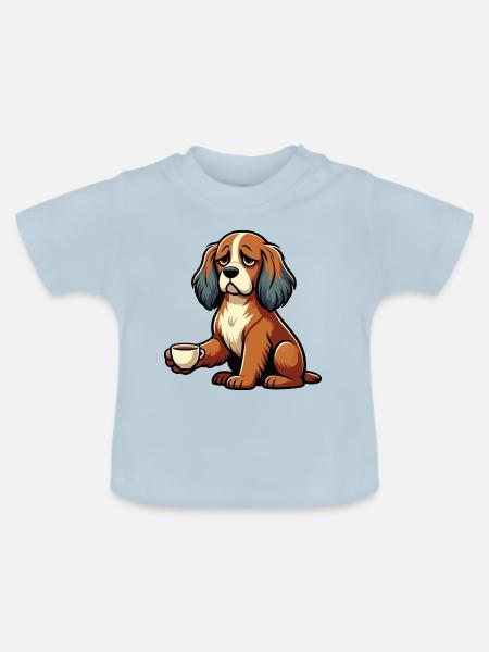 Cocker Spaniel Cockerhund Cocker Spaniel Besitzer - Baby Bio-T-Shirt mit Rundhals - Hellblau