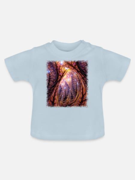 cocoa chocolate fun present idea - Baby Bio-T-Shirt mit Rundhals - Hellblau