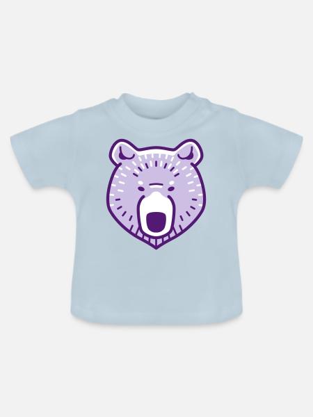 Waldfreunde Bär - Baby Bio-T-Shirt mit Rundhals - Hellblau