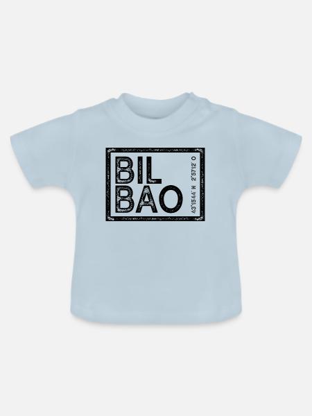 BILBAO - Baby Bio-T-Shirt mit Rundhals - Hellblau