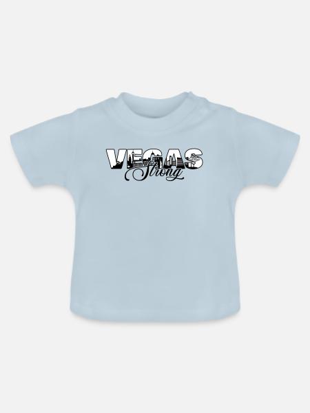 Vegas Strong - Baby Bio-T-Shirt mit Rundhals - Hellblau