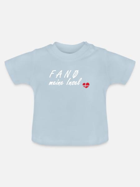 Fanö meine Insel - Baby Bio-T-Shirt mit Rundhals - Hellblau