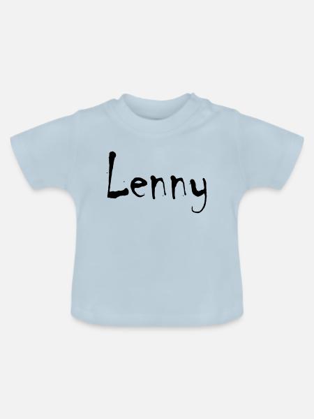 Lenny - Baby Bio-T-Shirt mit Rundhals - Hellblau