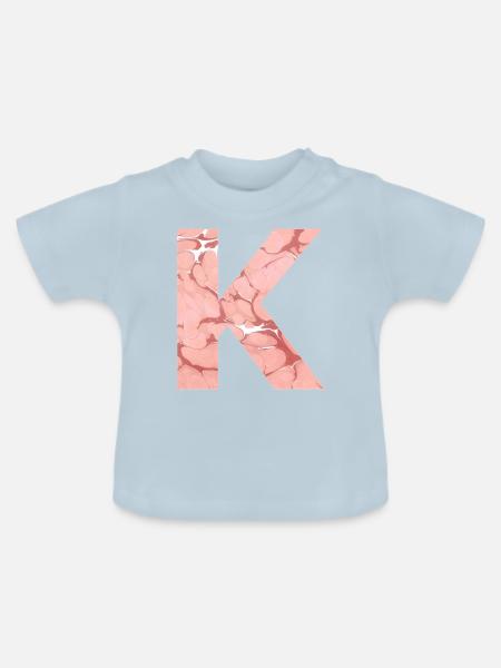 k 225 - Baby Bio-T-Shirt mit Rundhals - Hellblau