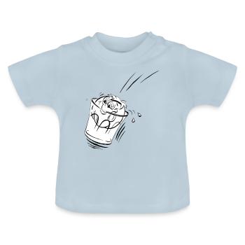 tomate - T-shirt bio col rond Bébé - bleu clair - Devant