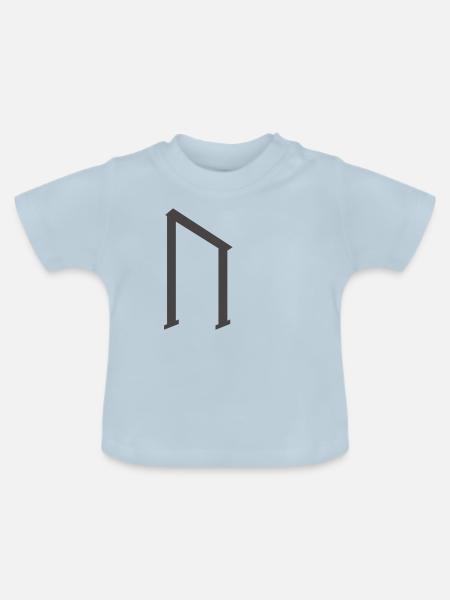 Wikinger Runen Uruz - Baby Bio-T-Shirt mit Rundhals - Hellblau