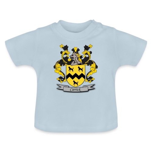 Carrick Family Crest - Baby Organic T-Shirt with Round Neck