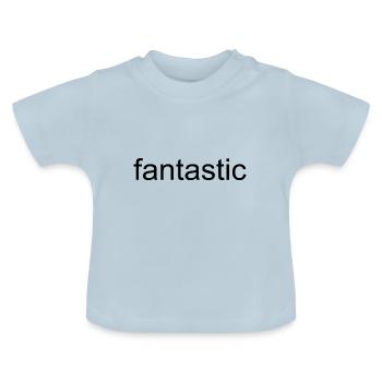Fantastic - Baby Organic T-Shirt with Round Neck - light blue - Front