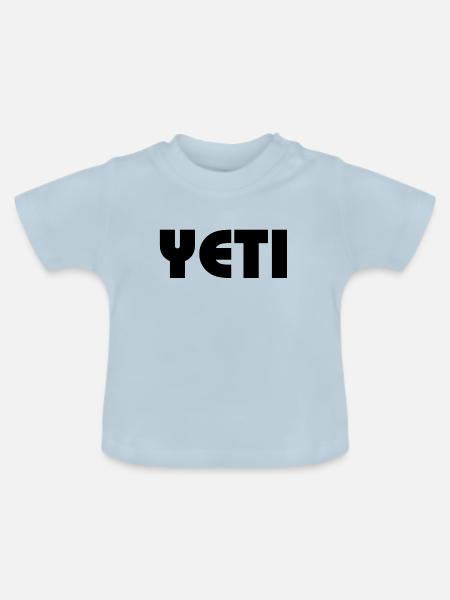 Yeti - Baby Bio-T-Shirt mit Rundhals - Hellblau