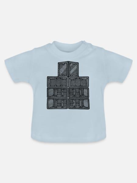 XentriK Soundsystem - Baby Bio-T-Shirt mit Rundhals - Hellblau