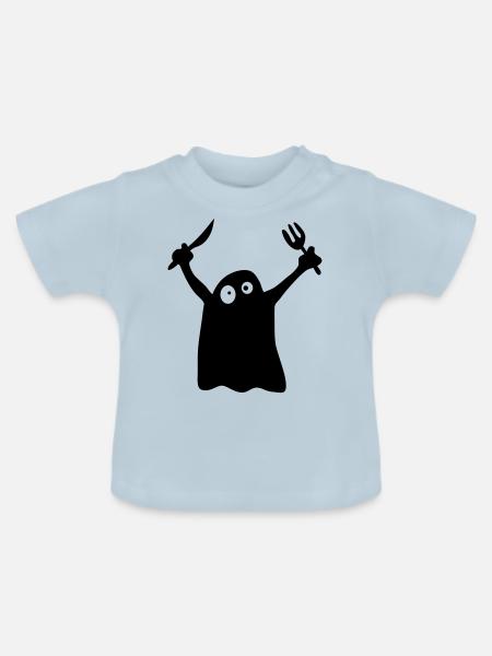 Hungry Ghost - Baby Bio-T-Shirt mit Rundhals - Hellblau