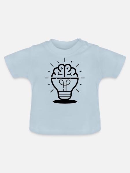Fun Spaß Lustige - Baby Bio-T-Shirt mit Rundhals - Hellblau