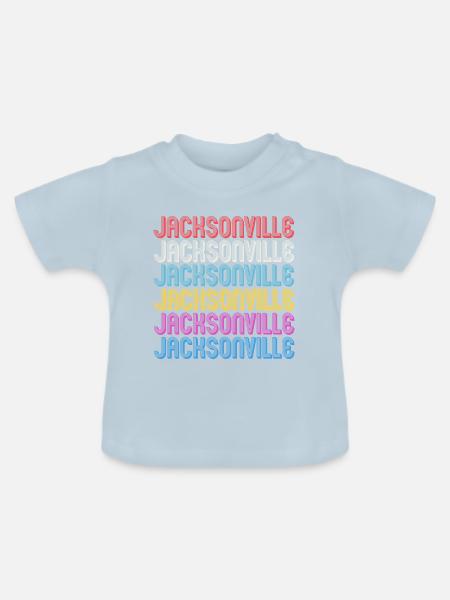 Jacksonville Florida - Baby Bio-T-Shirt mit Rundhals - Hellblau