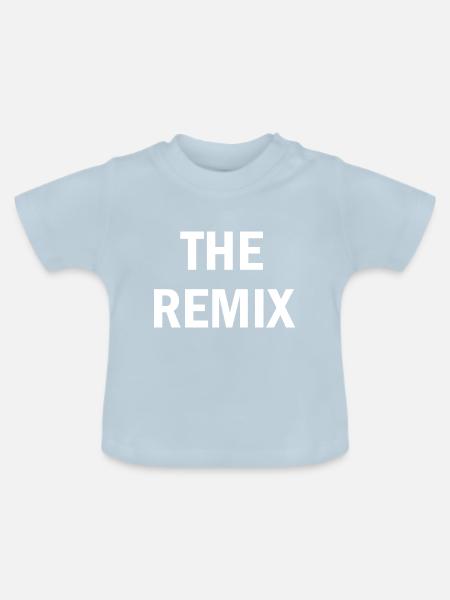 the remix - Baby Bio-T-Shirt mit Rundhals - Hellblau